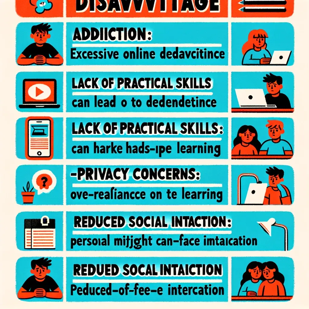 disadvantages of internet use for students